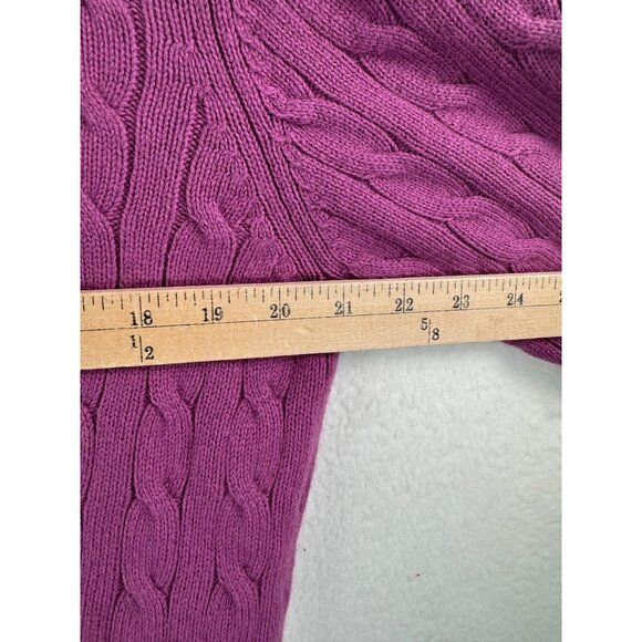 VTG Eddie Bauer Angora and Rabbit hair blend turtle neck sweater fuschia XL - Picture 4 of 5